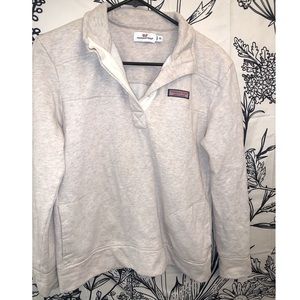 Vineyard vines warm long sleeve light cream XS